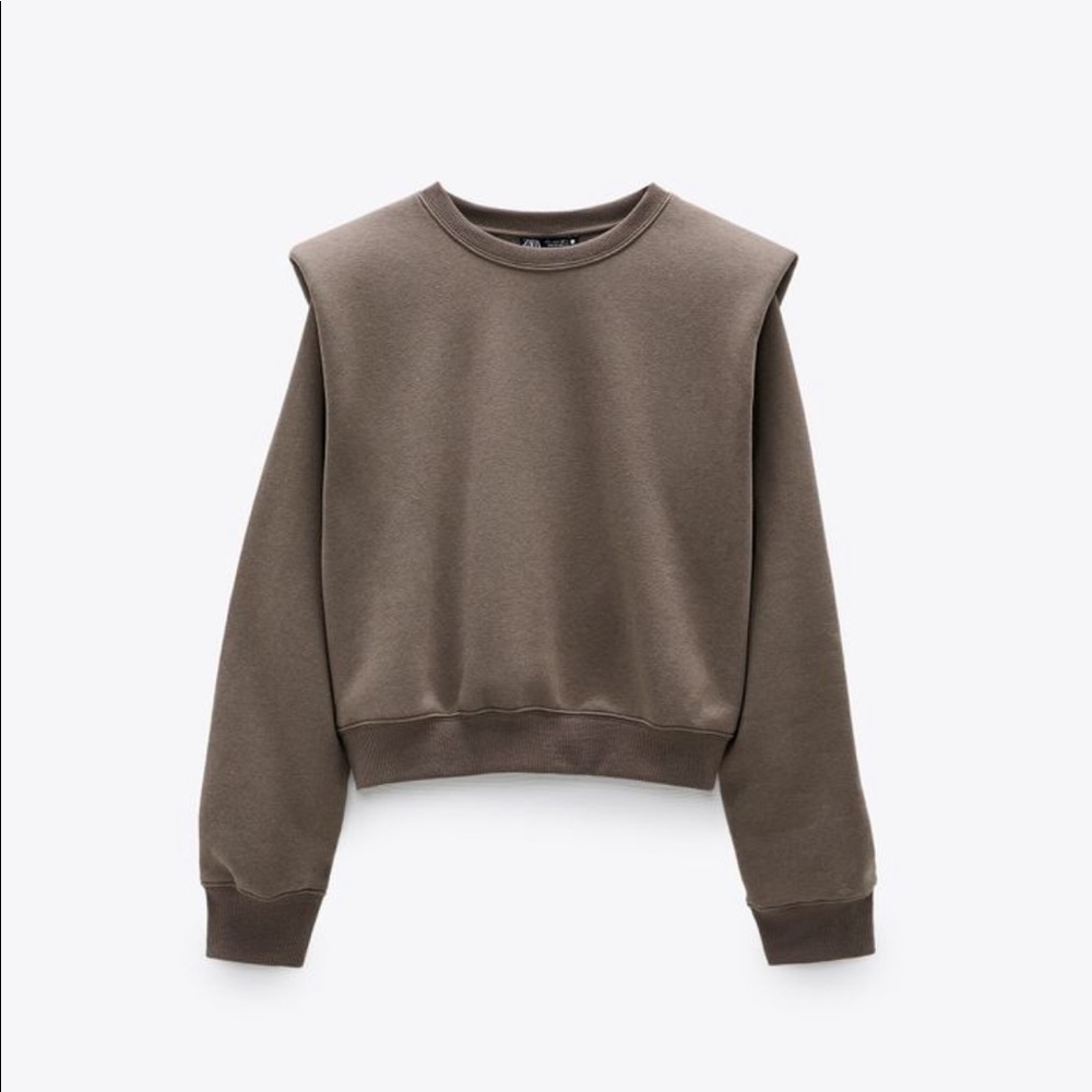 Zara taupe sweatshirt